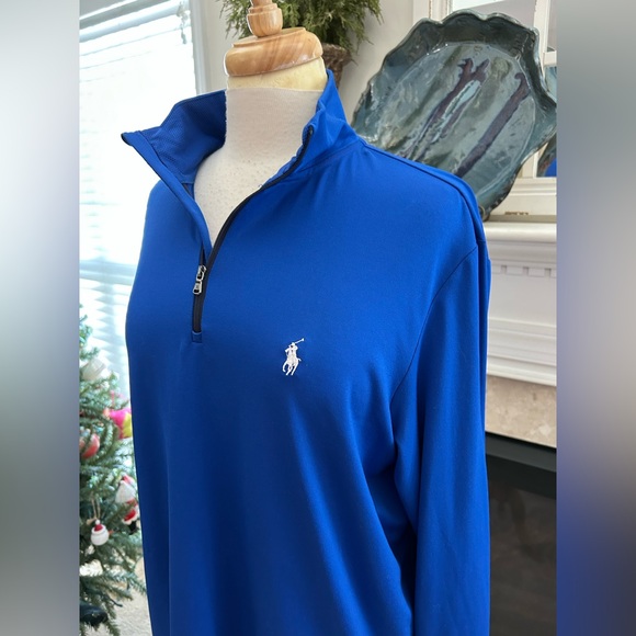 Ralph Lauren Polo Golf Royal Blue Performance Pullover - Picture 4 of 7